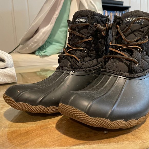 Sperry Shoes - Sperry Duck Boots Black size 11